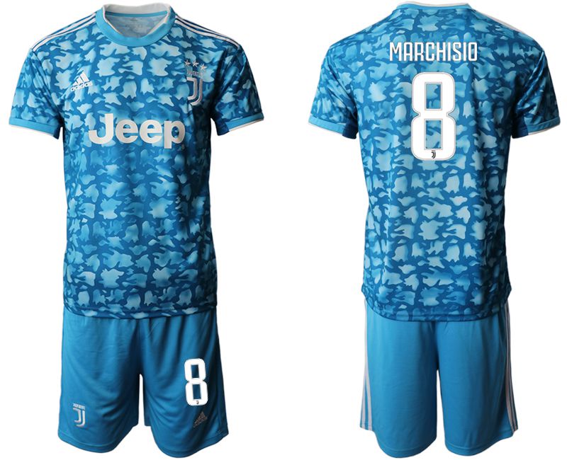 Men 2019-2020 club Juventus FC away #8 blue Soccer Jerseys->->Soccer Club Jersey